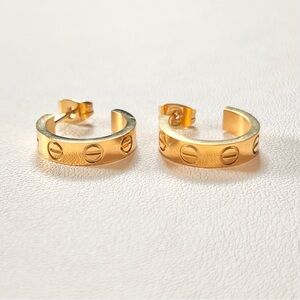 Gold Love Earrings